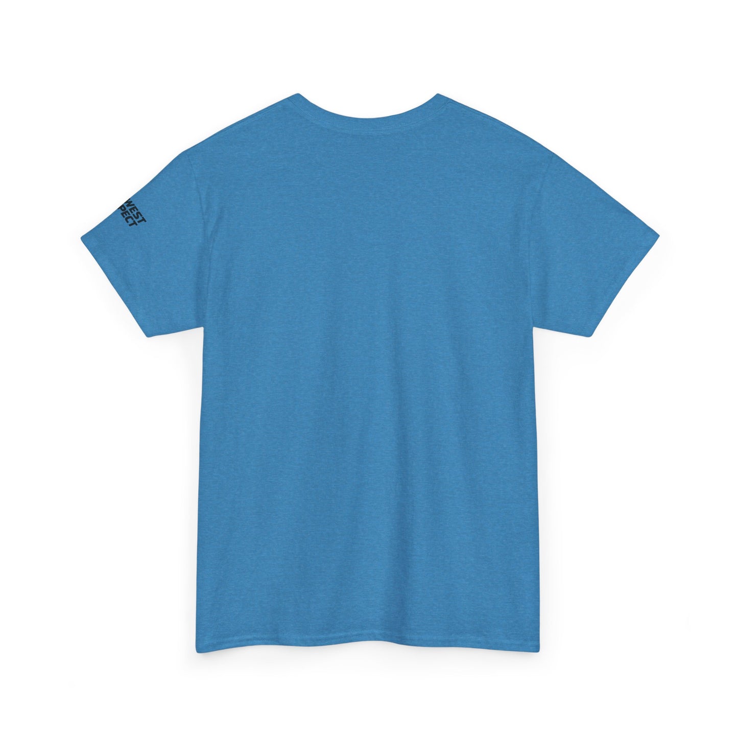 Blue t-shirt on a white background