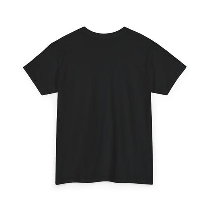 Black t-shirt on a white background