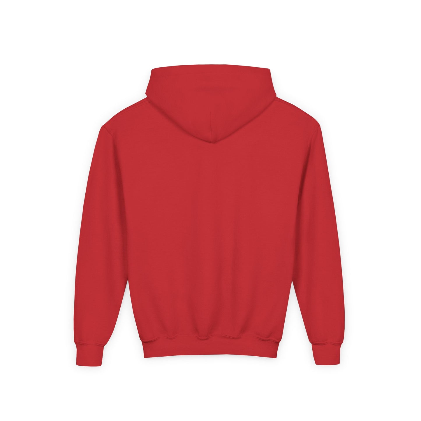 Red hoodie on a white background