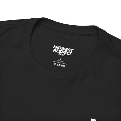 Black t-shirt with 'Midwest Respect' logo on the collar