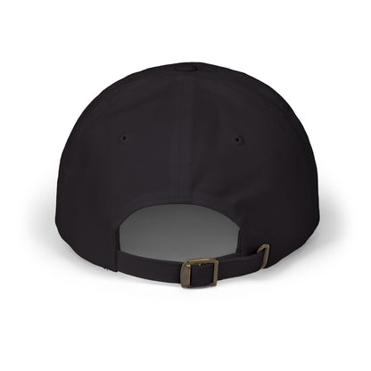 Back of black cap on white background