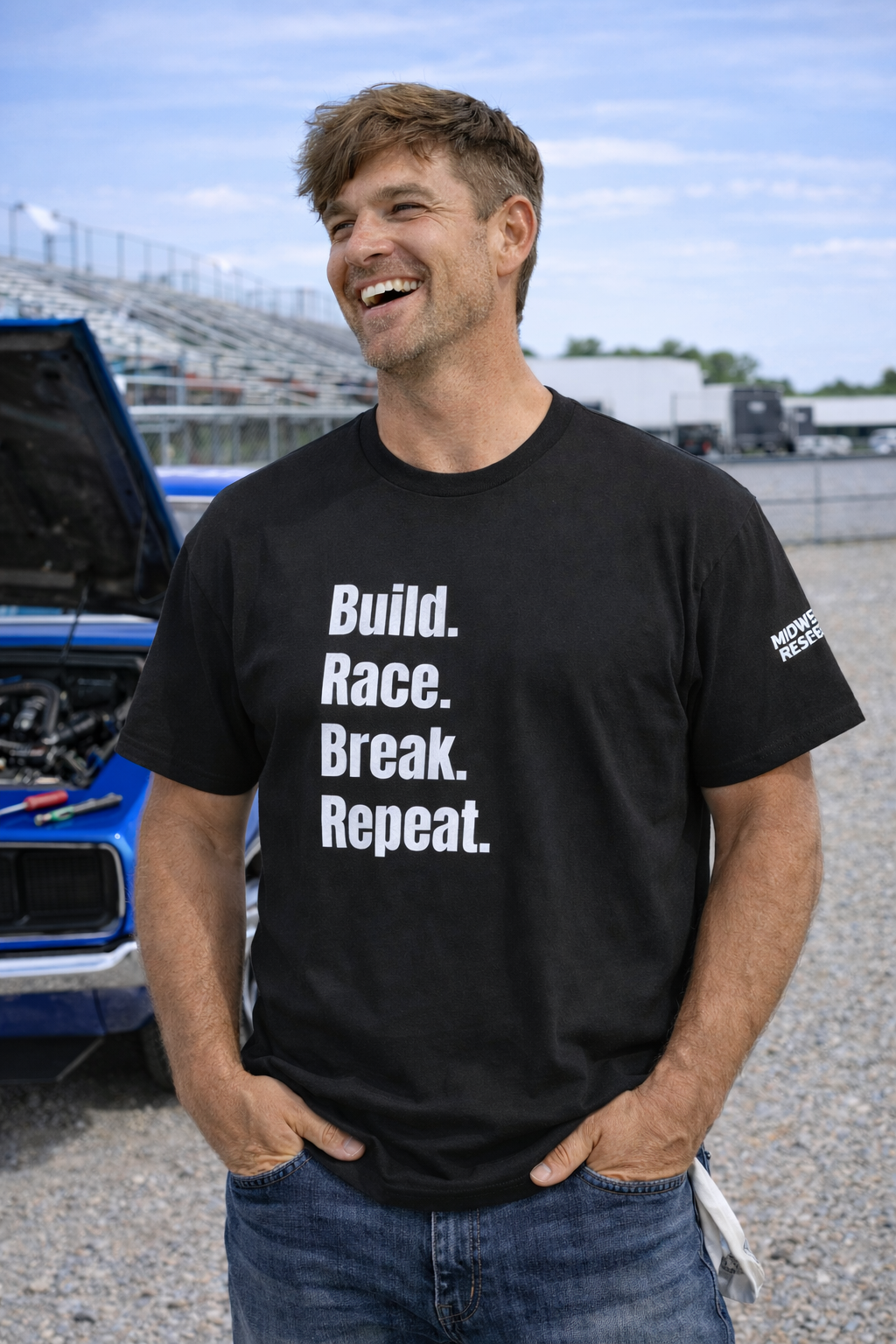 Midwest Respect "Build. Race. Break. Repeat." T-Shirt