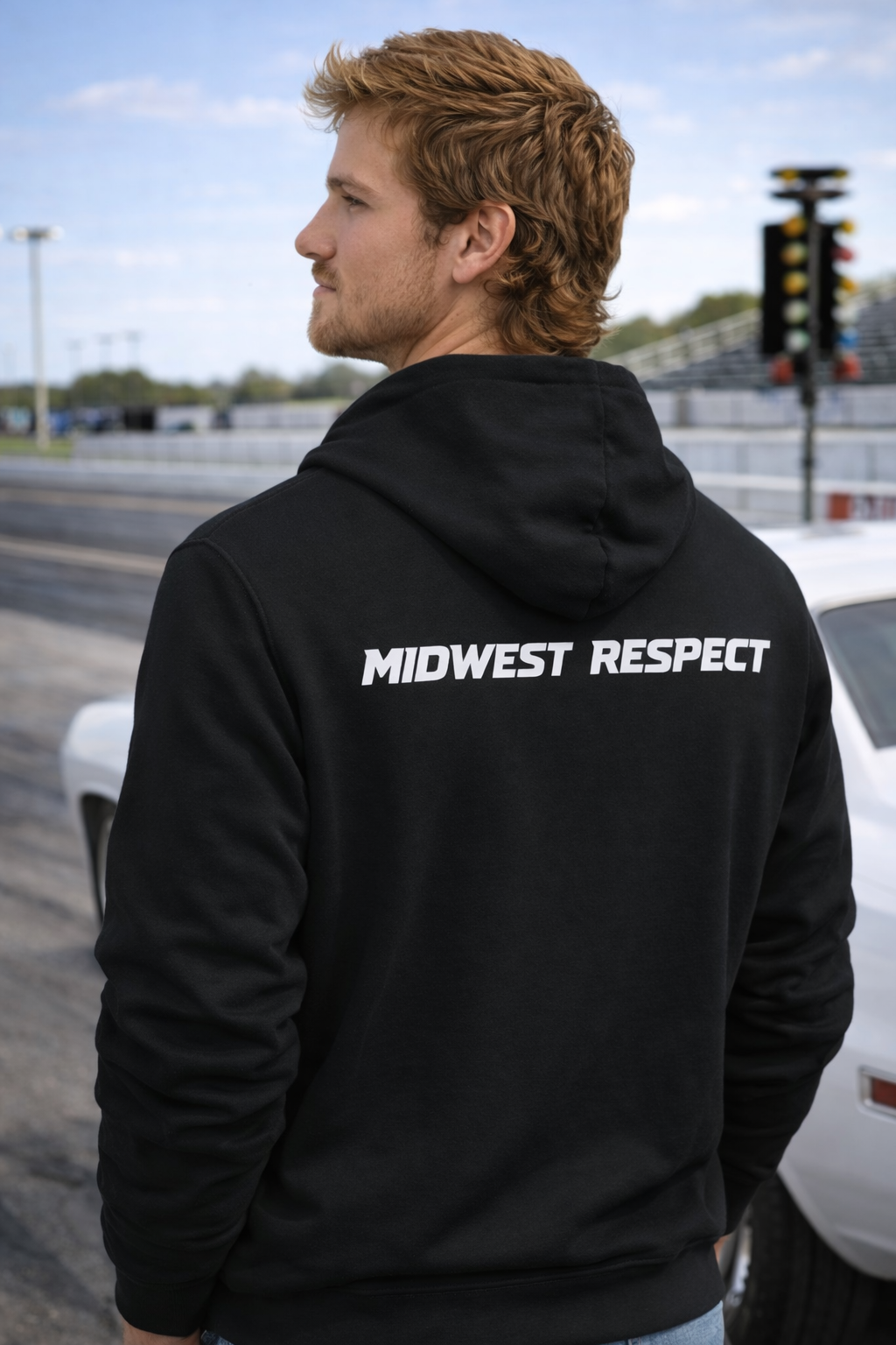 Midwest Respect "MR" Logo Full‑Zip Hoodie